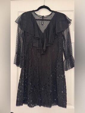 See By Chloé Black Lace Top